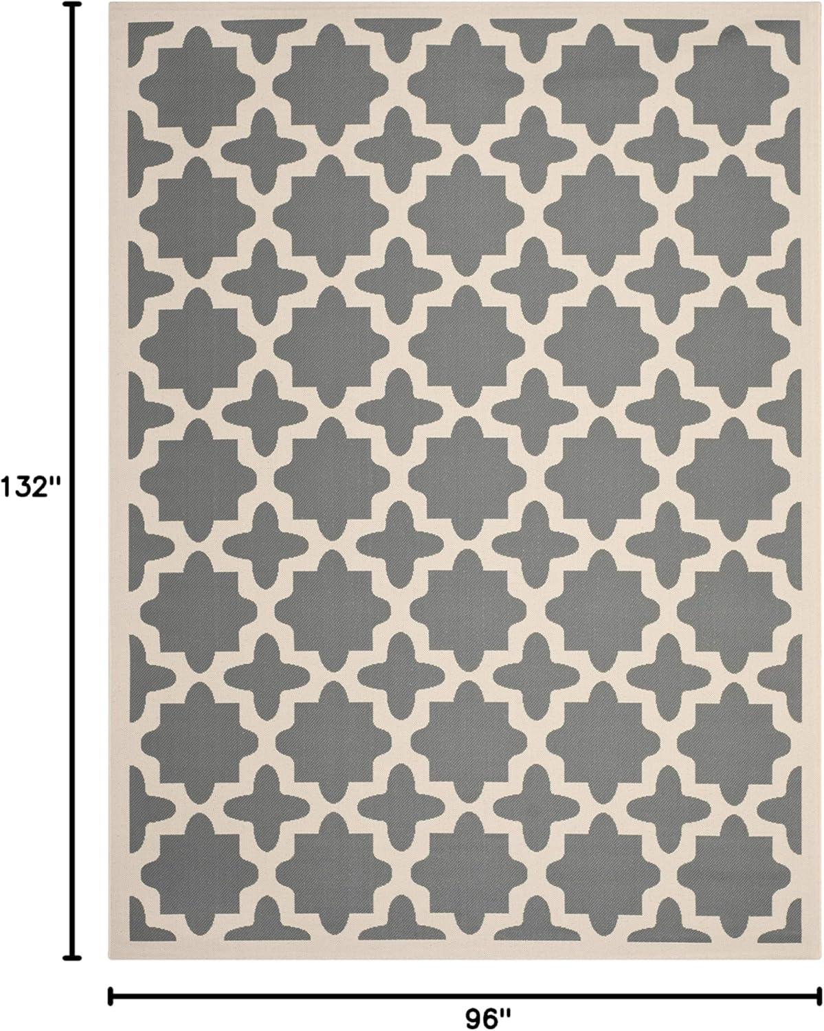 image:imageSAFAVIEH Washable Rug Outdoor Courtyard Collection 67 x 96 Green amp Beige NonShedding amp Easy Cleaning Ideal for Patio Backyard Mudroom CY6913244AnthraciteBeige