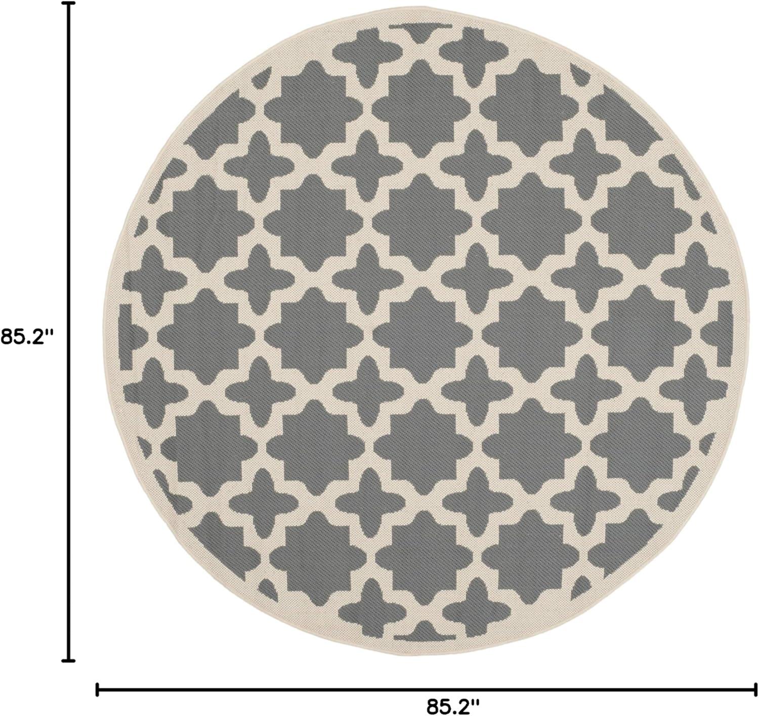 image:imageSAFAVIEH Washable Rug Outdoor Courtyard Collection 67 x 96 Green amp Beige NonShedding amp Easy Cleaning Ideal for Patio Backyard Mudroom CY6913244AnthraciteBeige