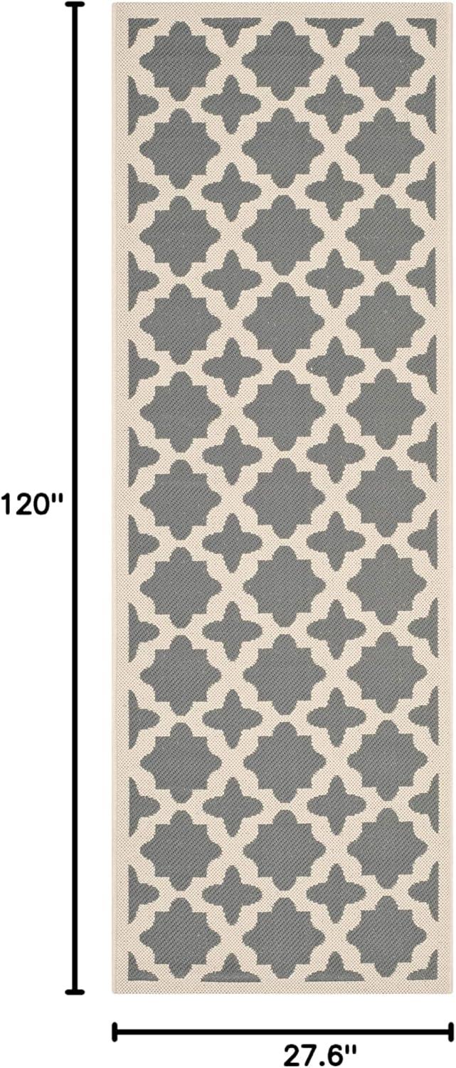 image:imageSAFAVIEH Washable Rug Outdoor Courtyard Collection 67 x 96 Green amp Beige NonShedding amp Easy Cleaning Ideal for Patio Backyard Mudroom CY6913244AnthraciteBeige