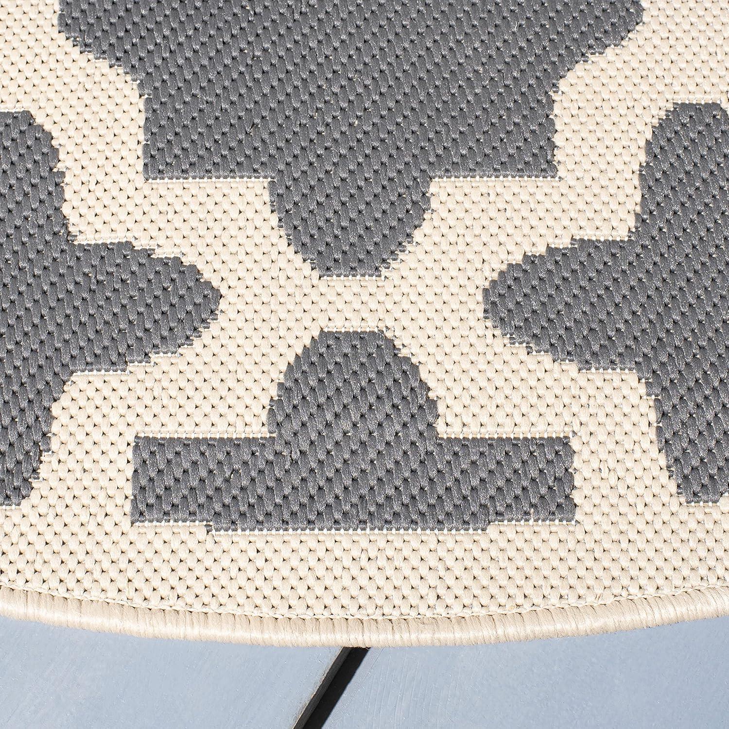 image:imageSAFAVIEH Washable Rug Outdoor Courtyard Collection 67 x 96 Green amp Beige NonShedding amp Easy Cleaning Ideal for Patio Backyard Mudroom CY6913244AnthraciteBeige