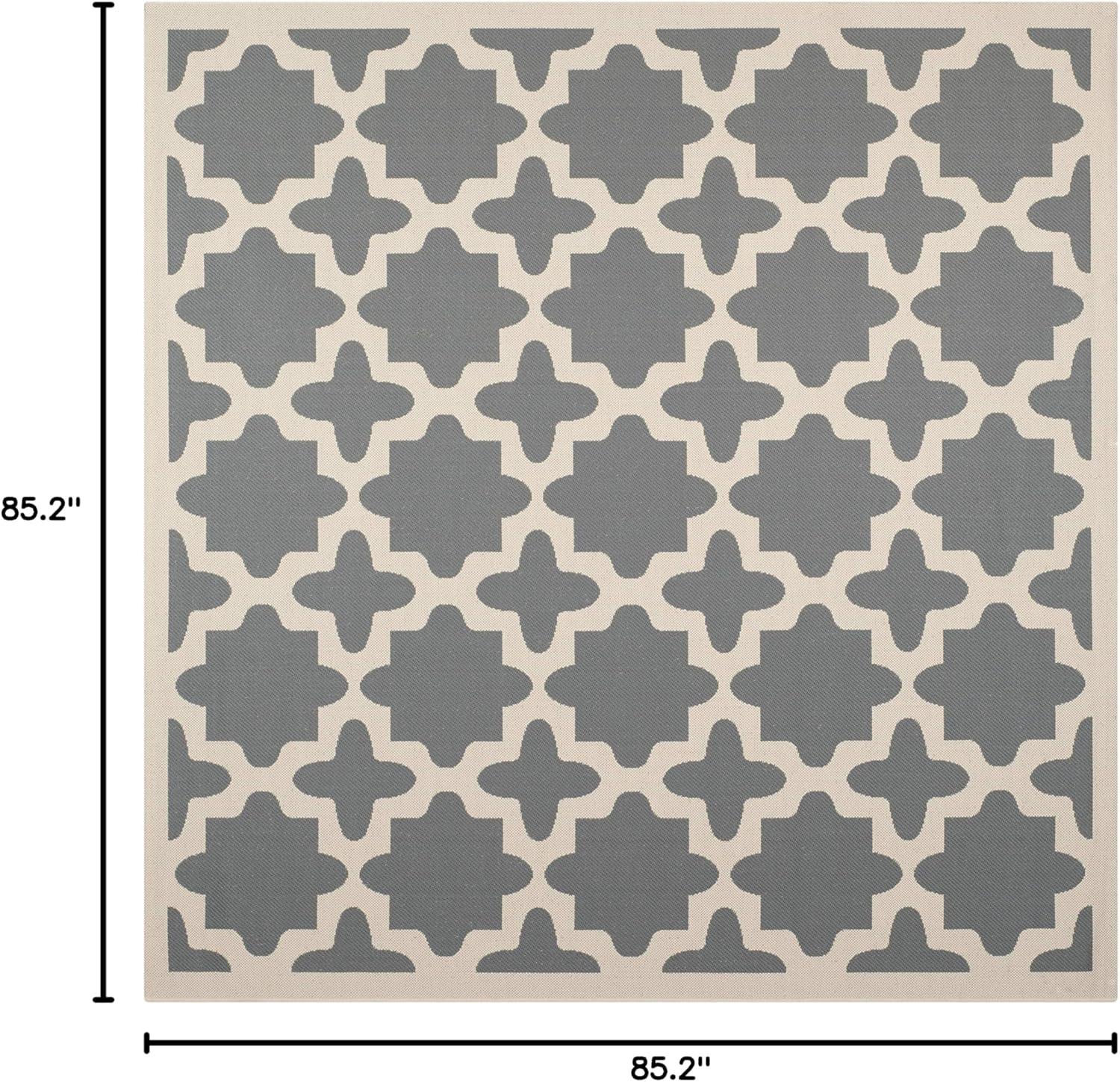 image:imageSAFAVIEH Washable Rug Outdoor Courtyard Collection 67 x 96 Green amp Beige NonShedding amp Easy Cleaning Ideal for Patio Backyard Mudroom CY6913244AnthraciteBeige