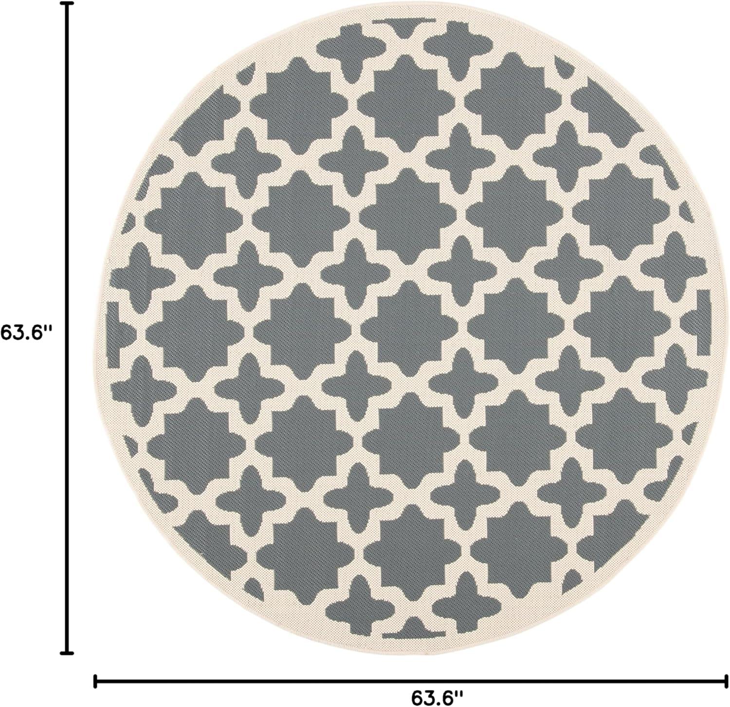 image:imageSAFAVIEH Washable Rug Outdoor Courtyard Collection 67 x 96 Green amp Beige NonShedding amp Easy Cleaning Ideal for Patio Backyard Mudroom CY6913244AnthraciteBeige