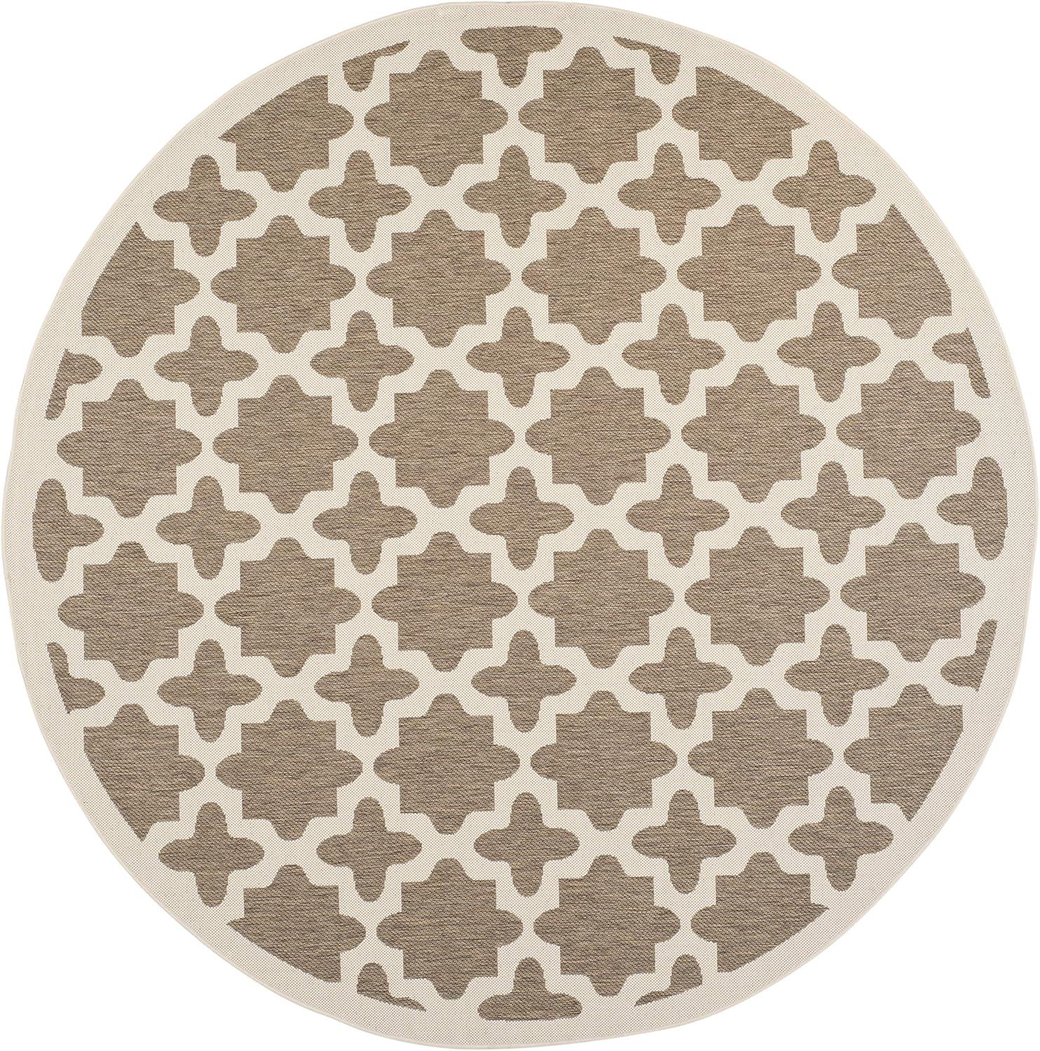image:imageSAFAVIEH Washable Rug Outdoor Courtyard Collection 67 x 96 Green amp Beige NonShedding amp Easy Cleaning Ideal for Patio Backyard Mudroom CY6913244BrownBone