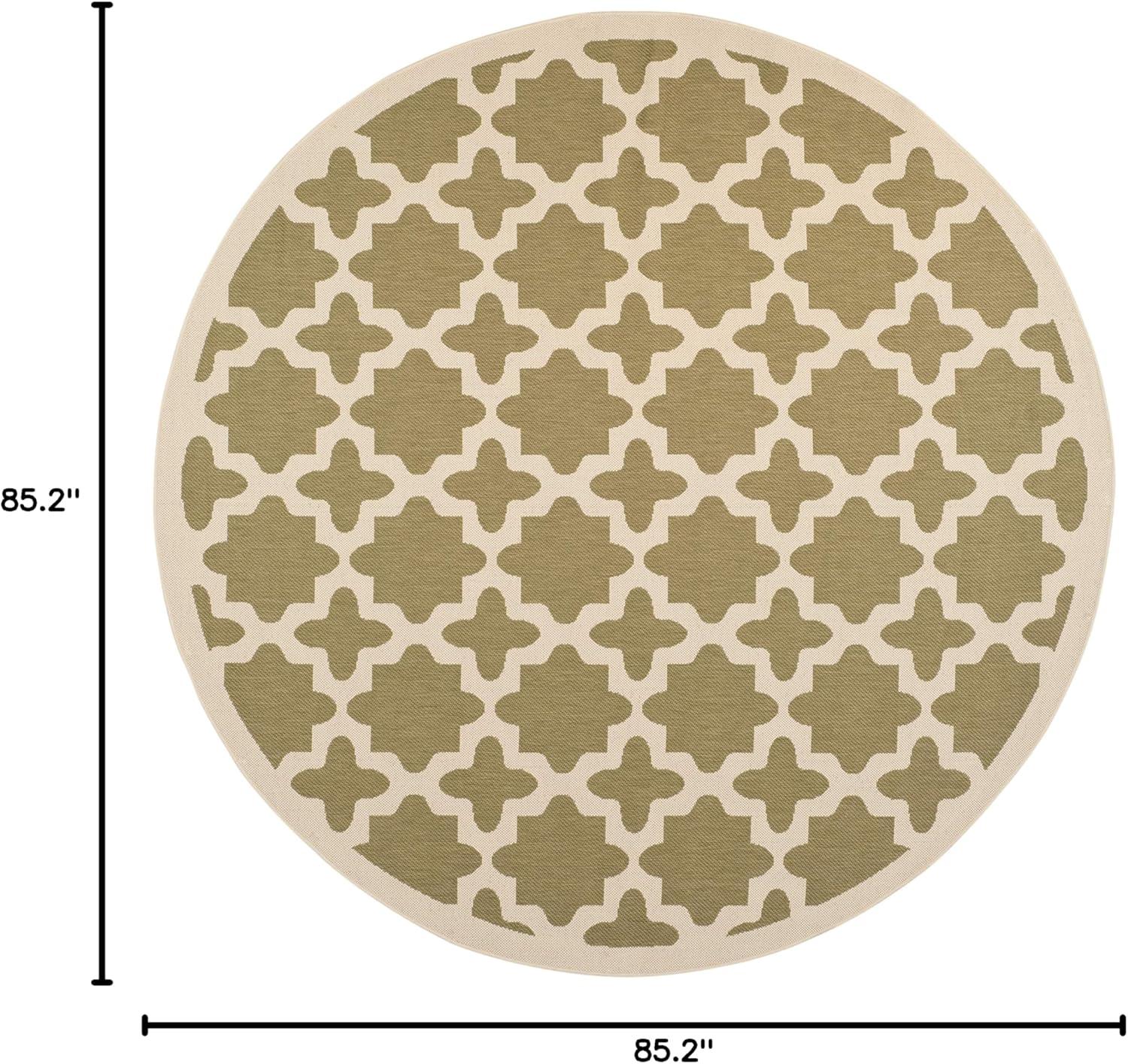 image:imageSAFAVIEH Washable Rug Outdoor Courtyard Collection 67 x 96 Green amp Beige NonShedding amp Easy Cleaning Ideal for Patio Backyard Mudroom CY6913244GreenBeige