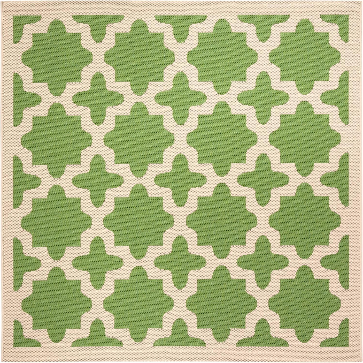 image:imageSAFAVIEH Washable Rug Outdoor Courtyard Collection 67 x 96 Green amp Beige NonShedding amp Easy Cleaning Ideal for Patio Backyard Mudroom CY6913244GreenBeige