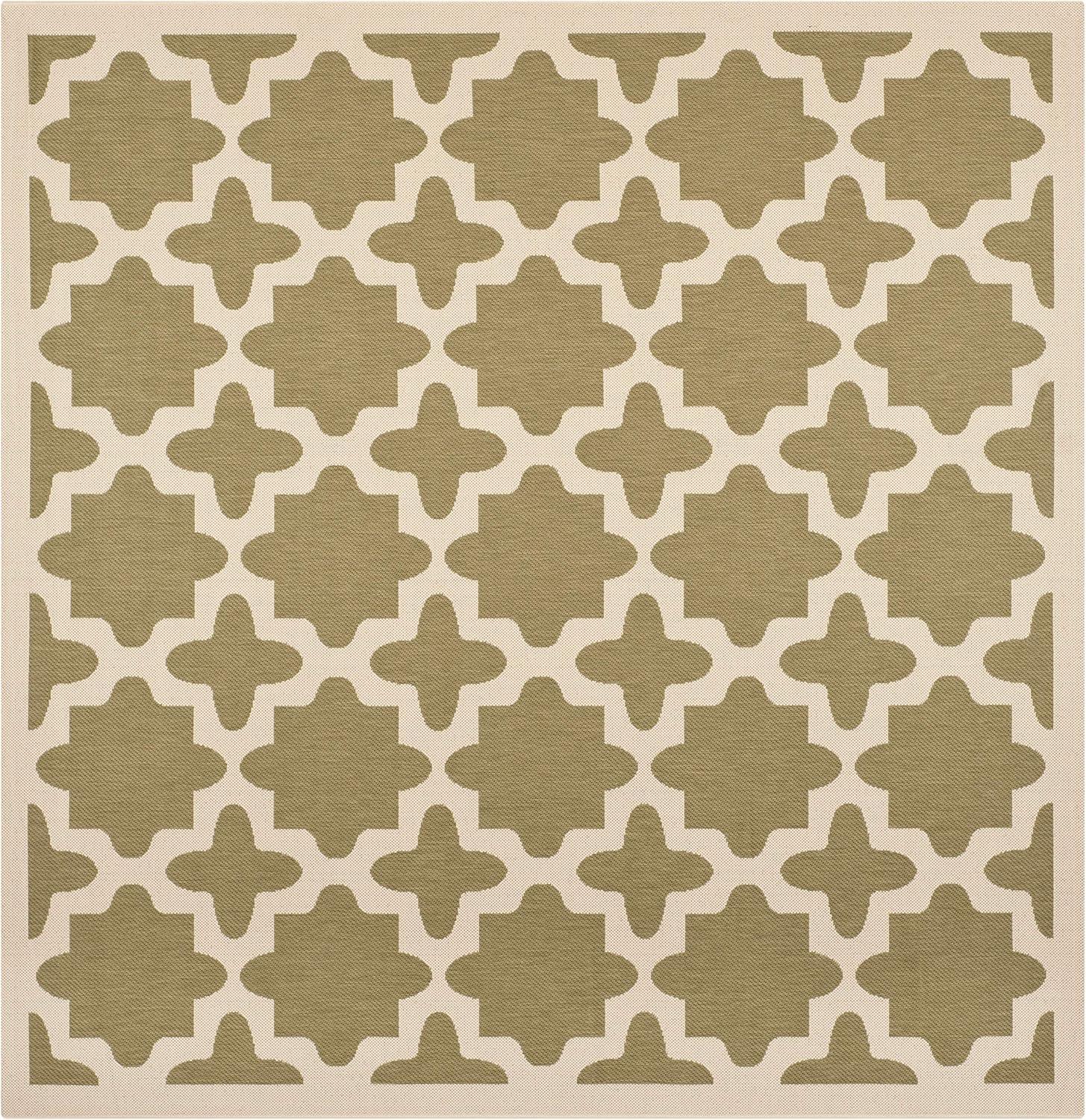 image:imageSAFAVIEH Washable Rug Outdoor Courtyard Collection 67 x 96 Green amp Beige NonShedding amp Easy Cleaning Ideal for Patio Backyard Mudroom CY6913244GreenBeige