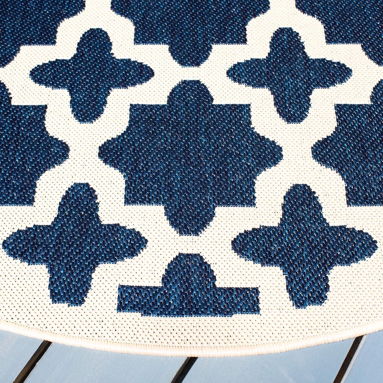 image:imageSAFAVIEH Washable Rug Outdoor Courtyard Collection 67 x 96 Green amp Beige NonShedding amp Easy Cleaning Ideal for Patio Backyard Mudroom CY6913244NavyBeige
