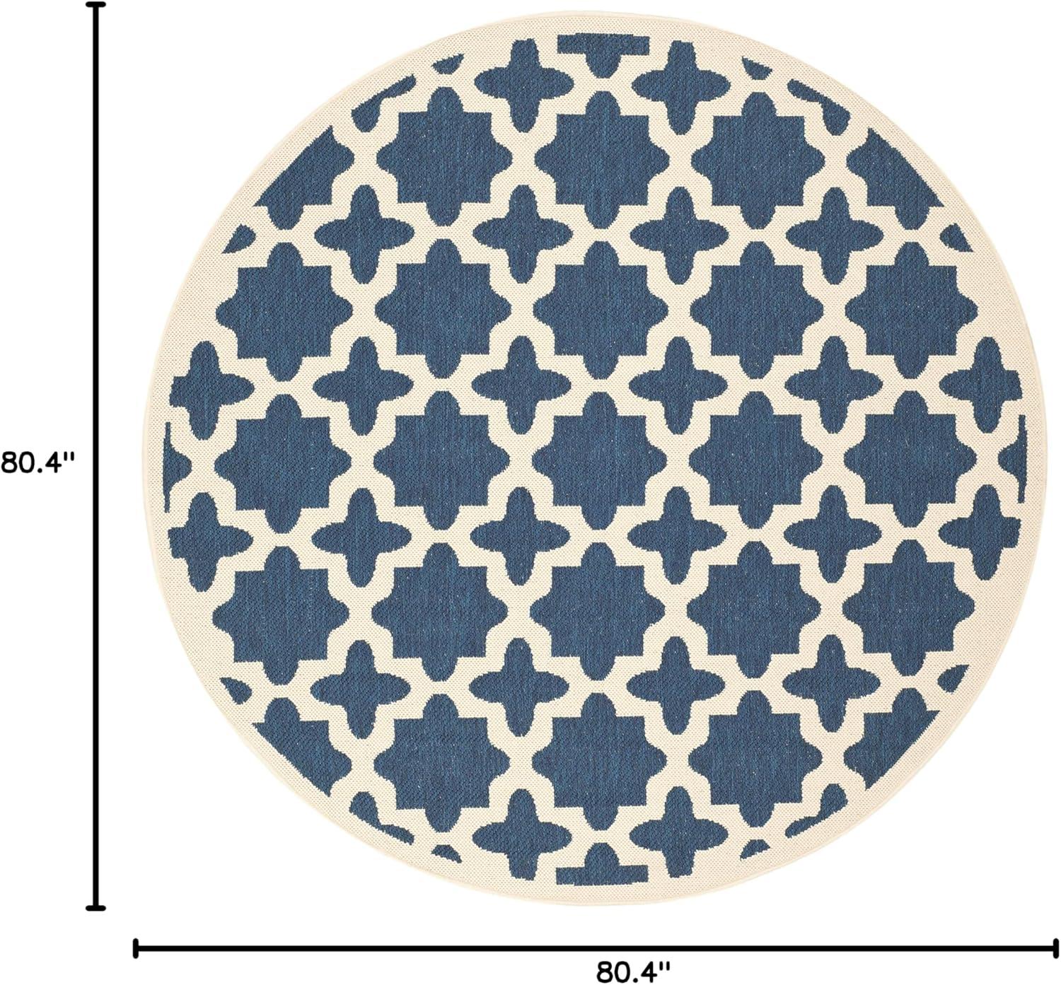 image:imageSAFAVIEH Washable Rug Outdoor Courtyard Collection 67 x 96 Green amp Beige NonShedding amp Easy Cleaning Ideal for Patio Backyard Mudroom CY6913244NavyBeige