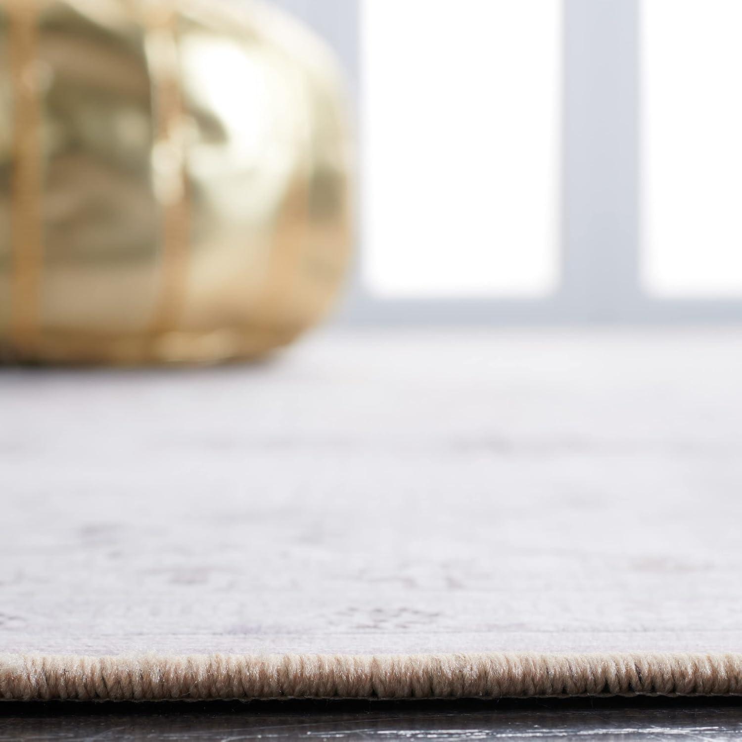 image:imageSAFAVIEH Washable Rug Tucson Collection 5 x 8 Rust amp Blue Slip Resistant amp Easy to Clean Ideal for Living Room Bedroom Dining Space TSN133PPinkBeige