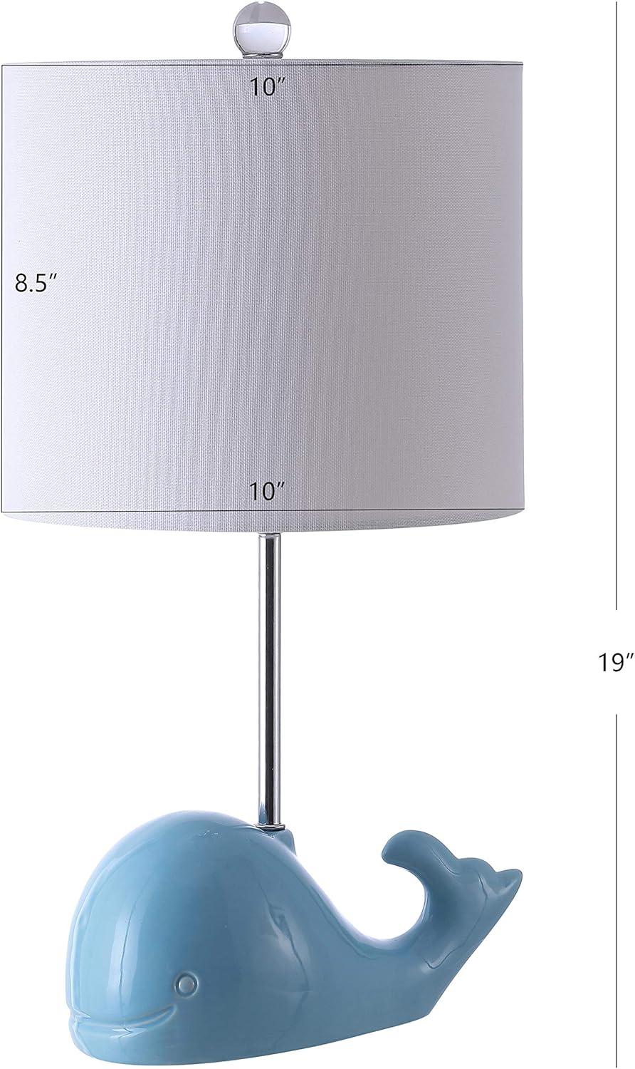 image:imageSafavieh Kids Lighting Collection Walter Whale Light Grey Ceramic 19inch Bedroom Living Room Home Office Desk Nightstand Table Lamp LED Bulb IncludedBlue