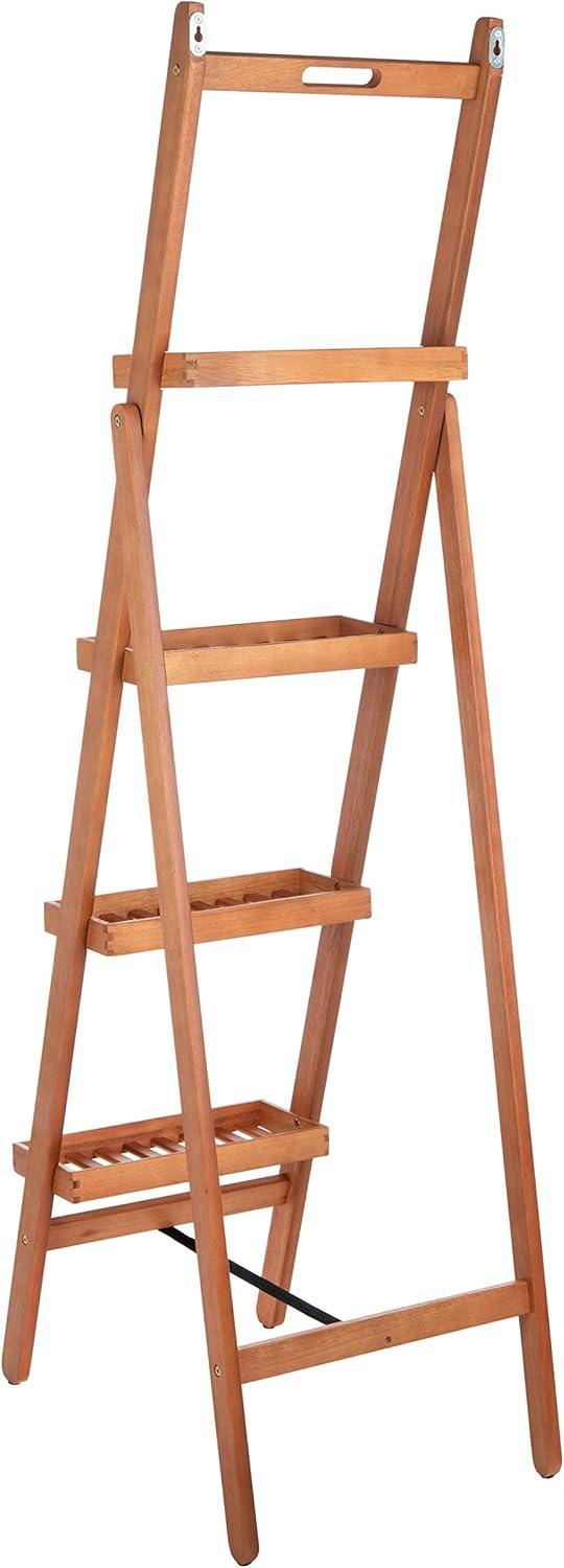 image:imageSafavieh Outdoor Collection Grenton Natural Brown 4Tier Shelf