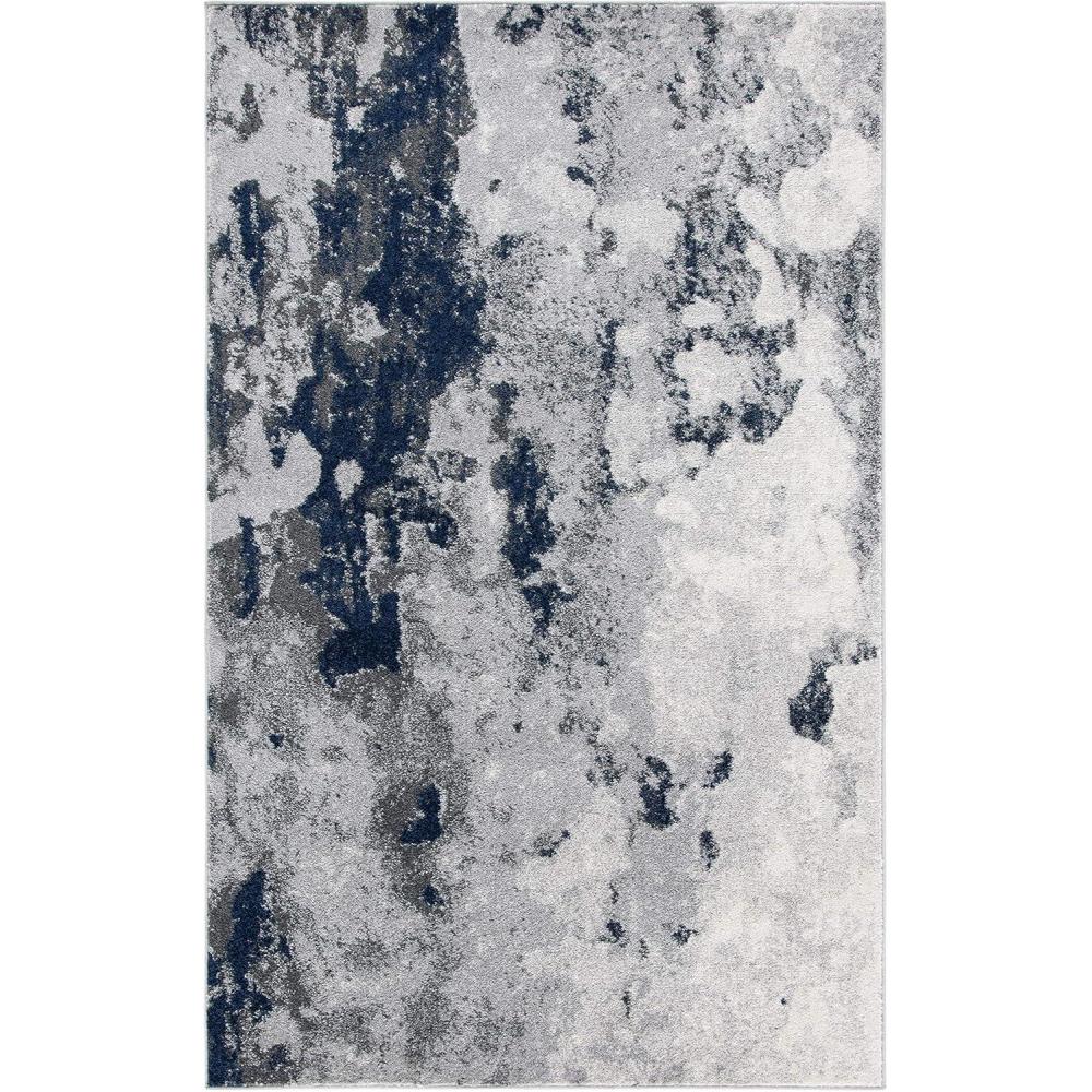 image:imageSAFAVIEH Area Rug 8x10 Adirondack Collection Large Grey amp Yellow Modern Abstract Design NonShedding amp Easy Cleaning Ideal for Living Room Bedroom Office Dining Space ADR134HNavyGrey