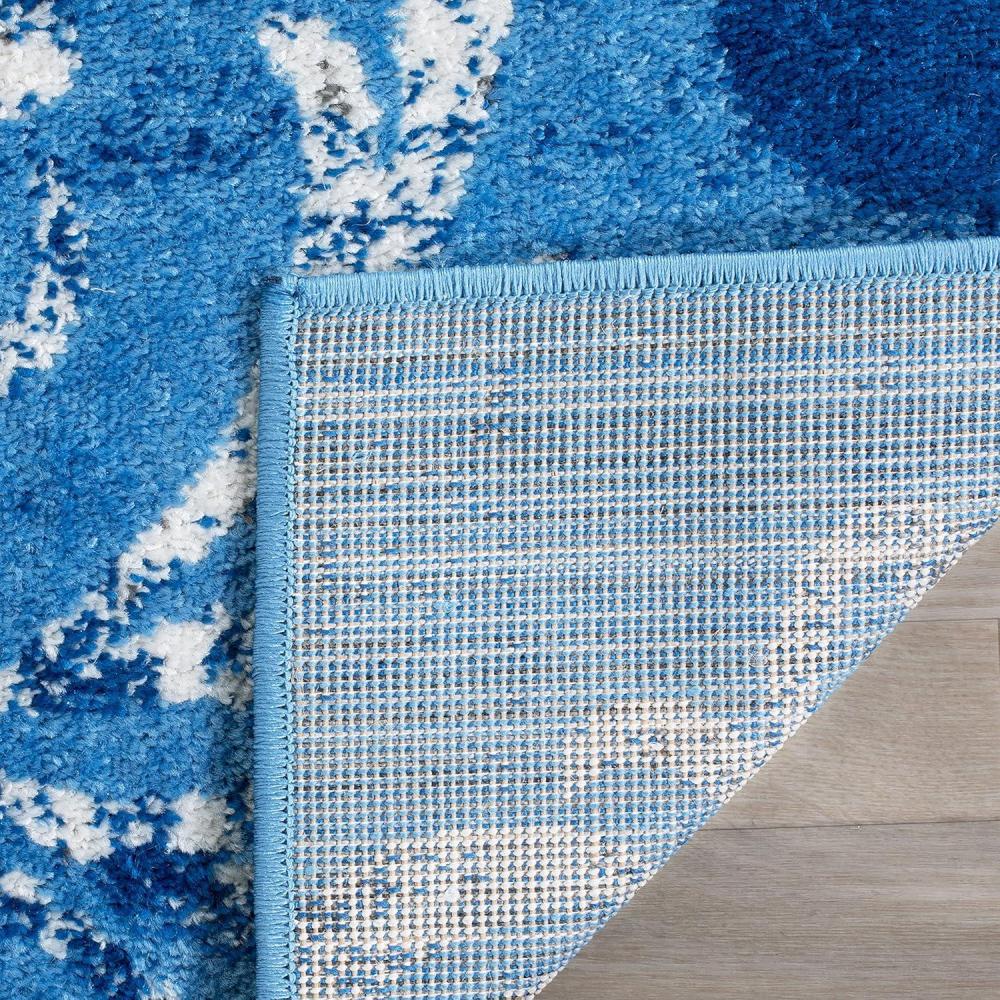 image:imageSAFAVIEH Area Rug 8x10 Adirondack Collection Large Navy amp Silver Floral Glam Damask Design NonShedding amp Easy Cleaning Ideal for Living Room Bedroom Office Dining Space ADR114NLight BlueDark Blue