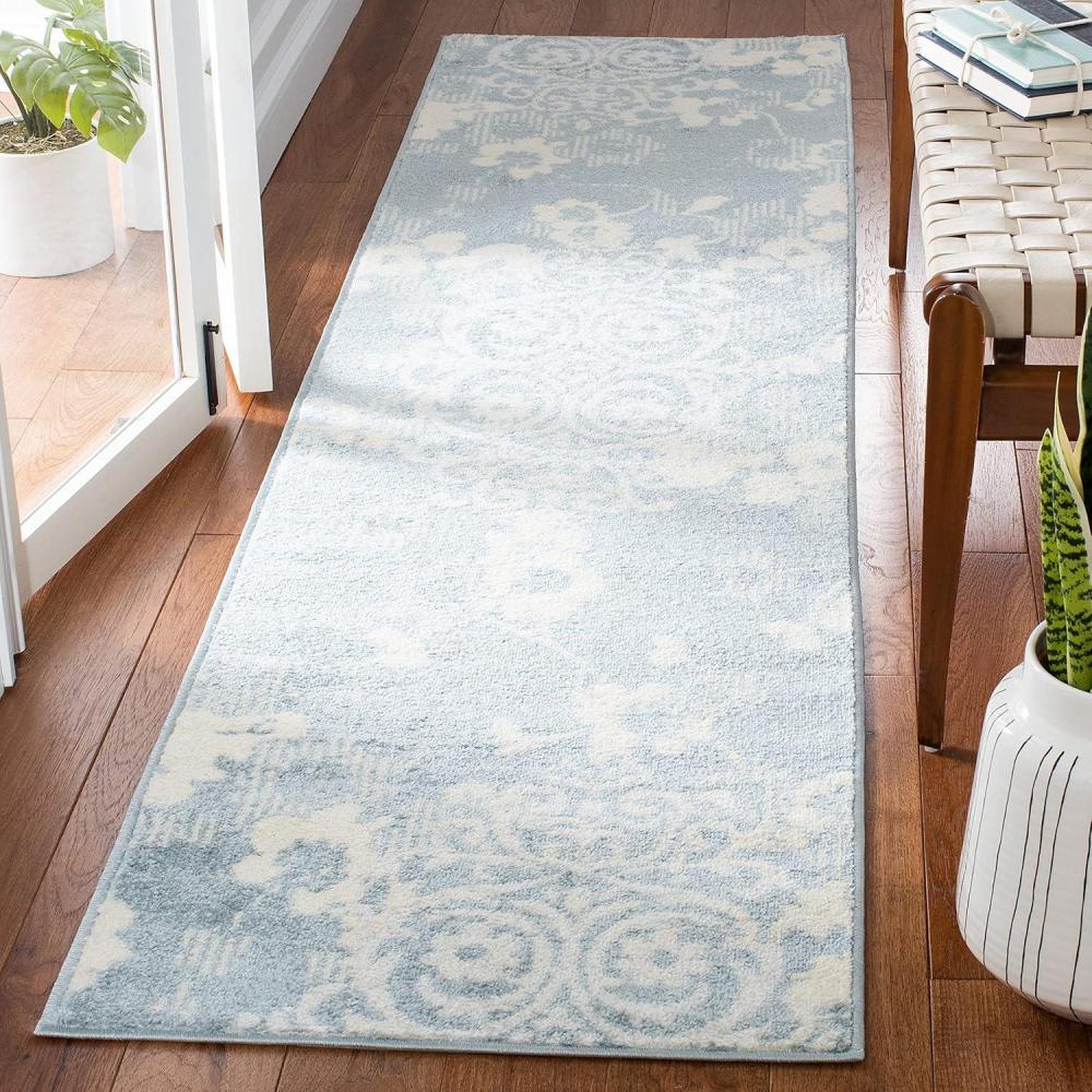 image:imageSAFAVIEH Area Rug 8x10 Adirondack Collection Large Navy amp Silver Floral Glam Damask Design NonShedding amp Easy Cleaning Ideal for Living Room Bedroom Office Dining Space ADR114NGreyIvory