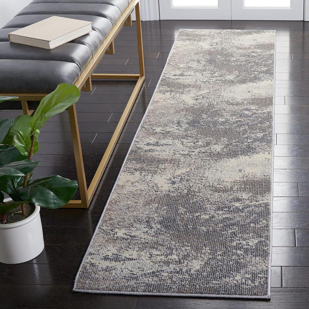 image:imageSAFAVIEH Area Rug 8x10 Madison Collection Large Blue amp Grey Modern Boho Abstract Design NonShedding amp Easy Cleaning Ideal for Living Room Bedroom Office Dining Space MAD440MBeigeGrey