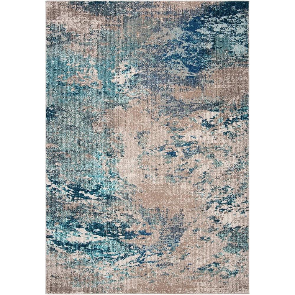 image:imageSAFAVIEH Area Rug 8x10 Madison Collection Large Blue amp Grey Modern Boho Abstract Design NonShedding amp Easy Cleaning Ideal for Living Room Bedroom Office Dining Space MAD440MBlueBeige
