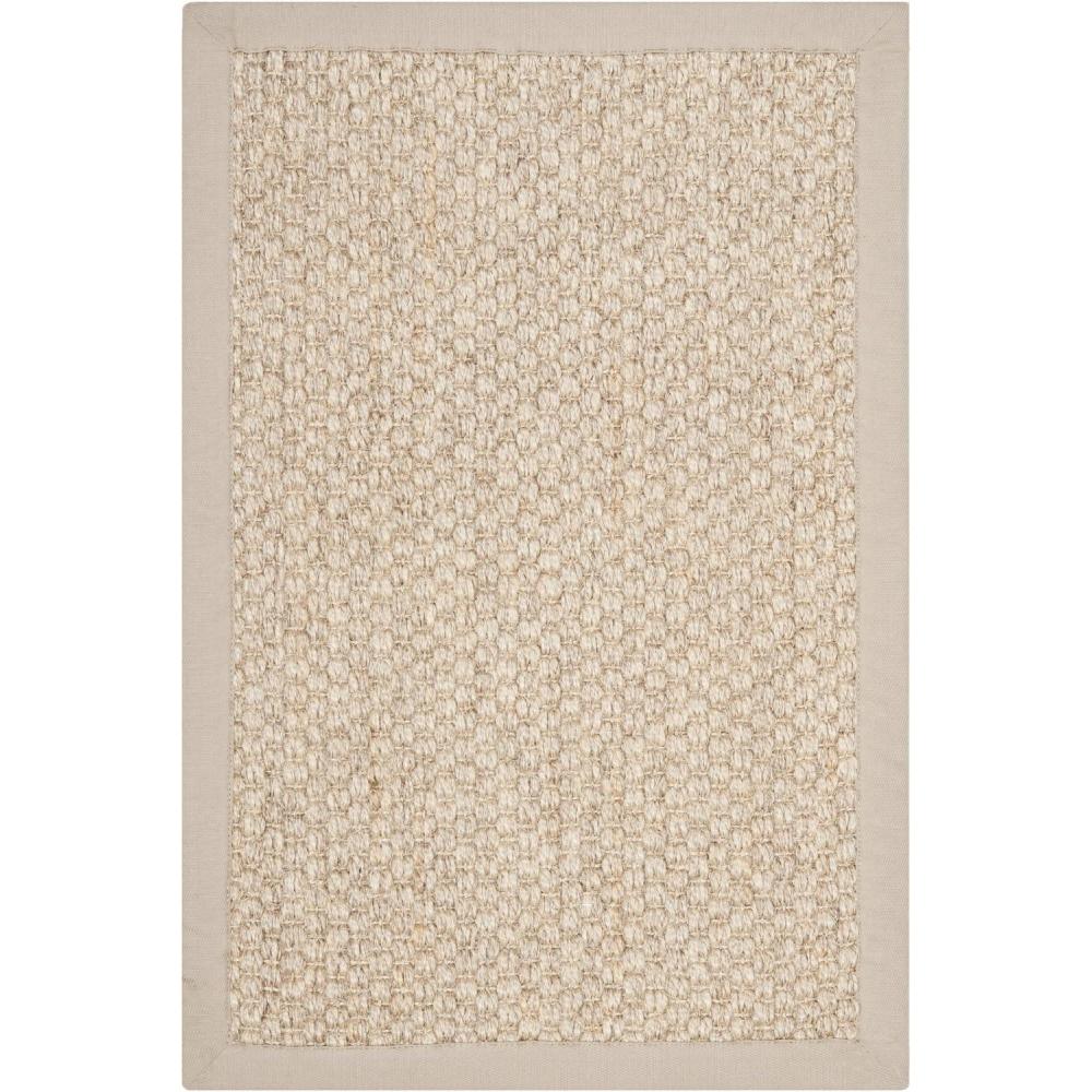 image:imageSAFAVIEH Area Rug 8x11  Natural Fiber Collection  Large  Marble Sisal Woven Design with Border NF525CMarble