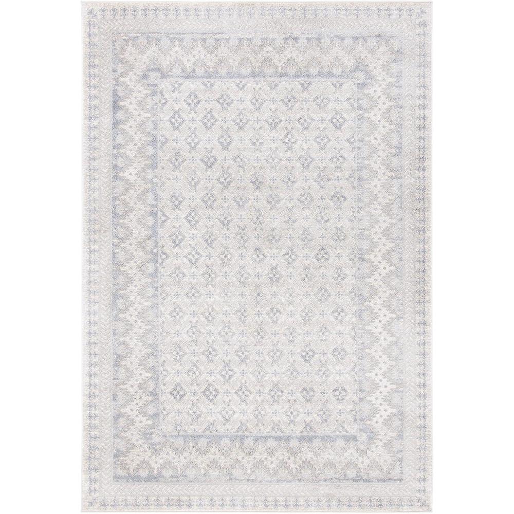 image:imageSAFAVIEH Brentwood Collection 8 x 10 Blue Yellow BNT899M Traditional Oriental Distressed NonShedding Living Room Bedroom Dining Home Office Area RugIvoryGrey