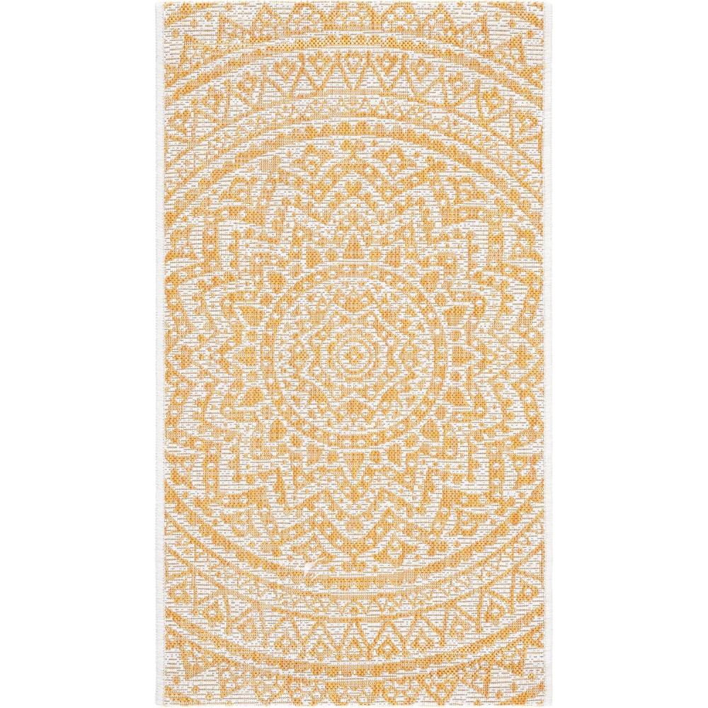image:imageSAFAVIEH Courtyard Collection 8 x 10 BeigeBrown CY8734 IndoorOutdoor Patio Backyard Mudroom AreaRugIvoryGold