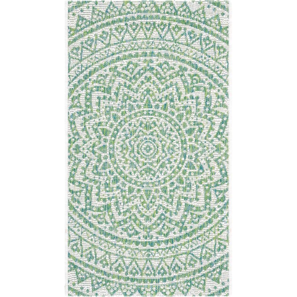 image:imageSAFAVIEH Courtyard Collection 8 x 10 BeigeBrown CY8734 IndoorOutdoor Patio Backyard Mudroom AreaRugIvoryGreen