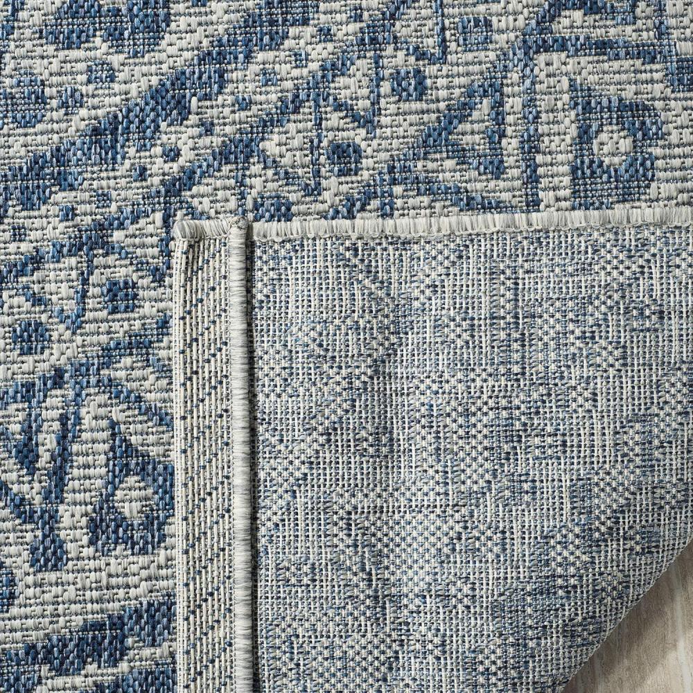 image:imageSAFAVIEH Courtyard Collection 8 x 10 BeigeBrown CY8734 IndoorOutdoor Patio Backyard Mudroom AreaRugLight Grey  Blue
