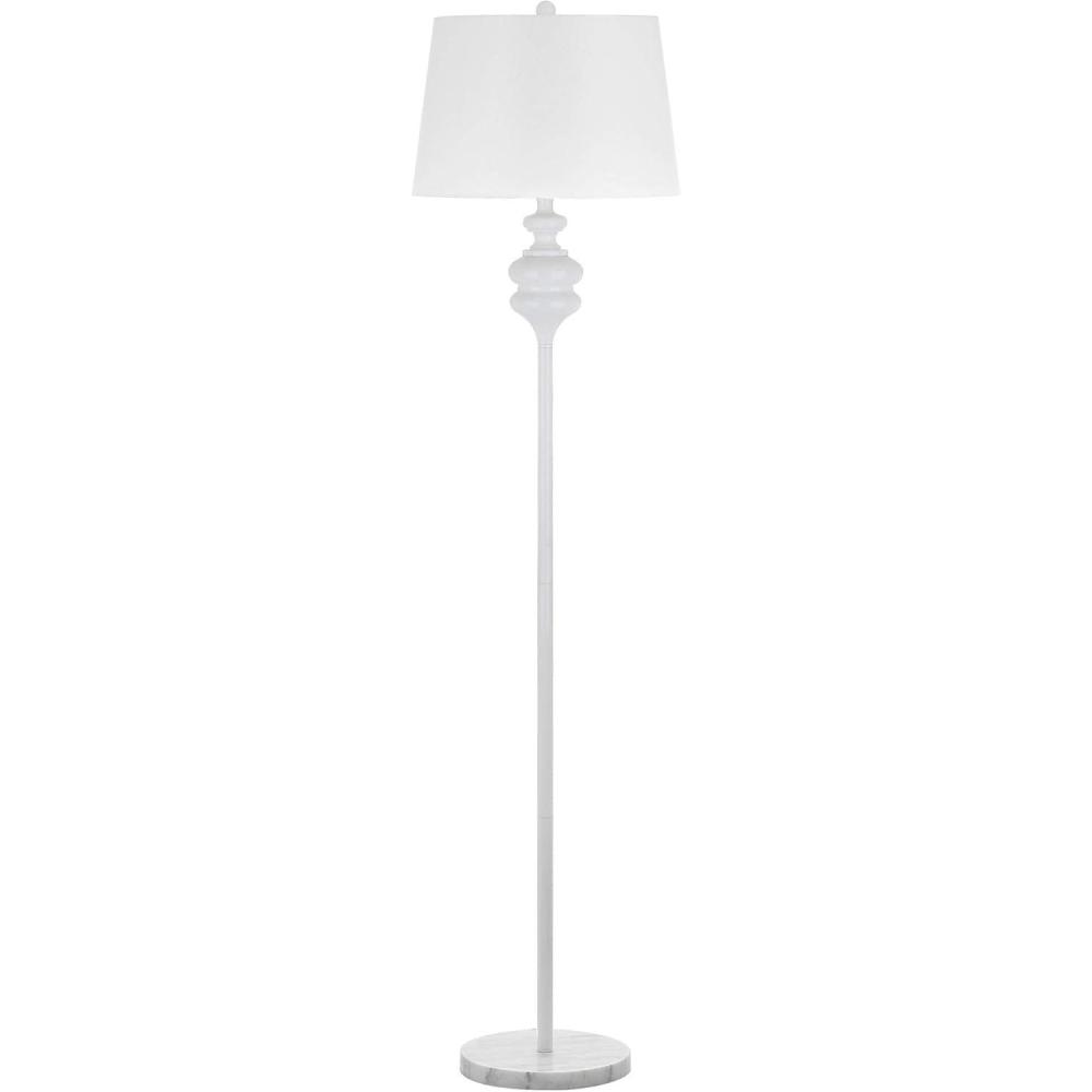 image:imageSAFAVIEH Lighting Collection Torc Modern Contemporary Farmhouse White 68inch Living Room Bedroom Home Office Standing Floor Lamp LED Bulb IncludedWhite