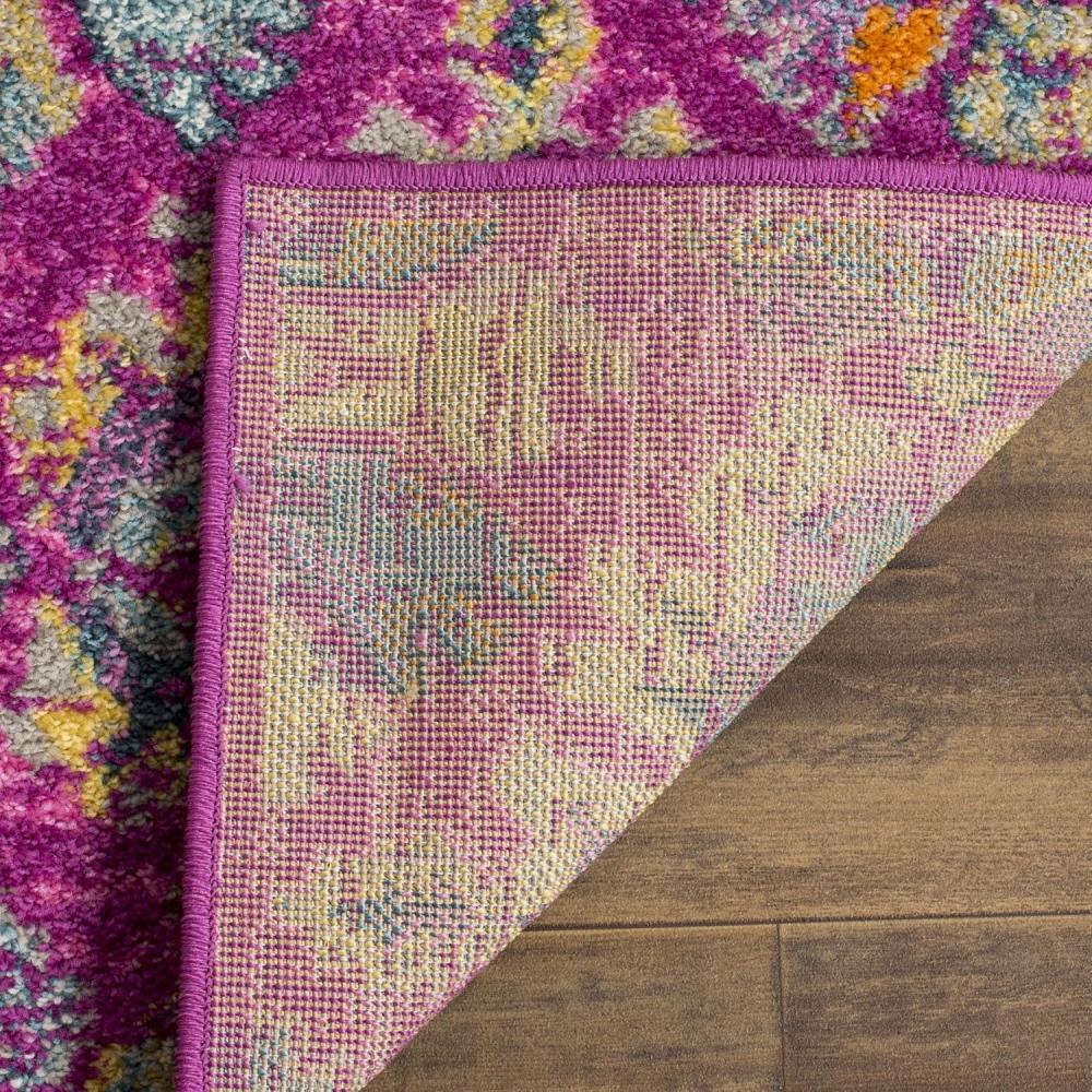 image:imageSAFAVIEH Madison Collection Area Rug 51 x 76 Fuchsia amp Blue Boho Chic Damask Design NonShedding amp Easy Care Ideal for High Traffic Areas in Living Room Bedroom MAD144FFuchsiaBlue