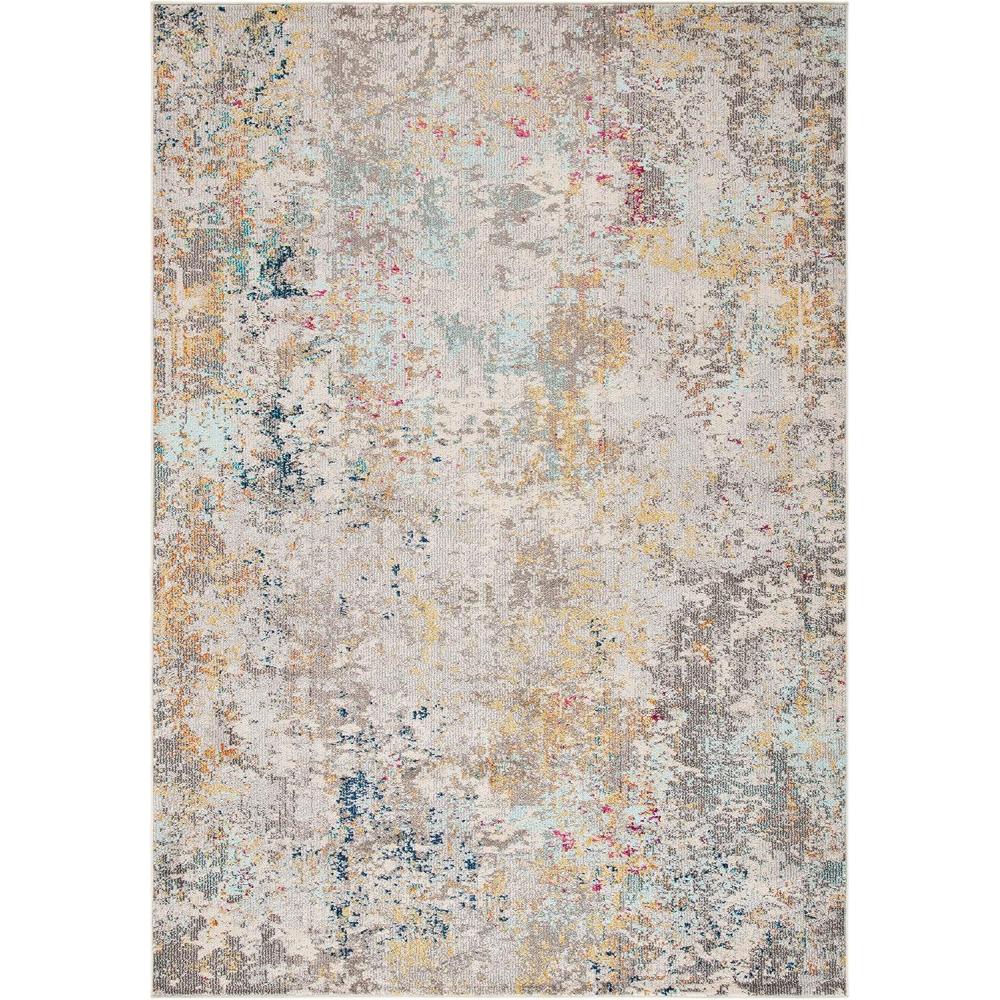 image:imageSAFAVIEH Madison Collection Area Rug 53 x 76 Grey amp Beige Modern Abstract Design NonShedding amp Easy Care Ideal for High Traffic Areas in Living Room Bedroom MAD453AGreyGold