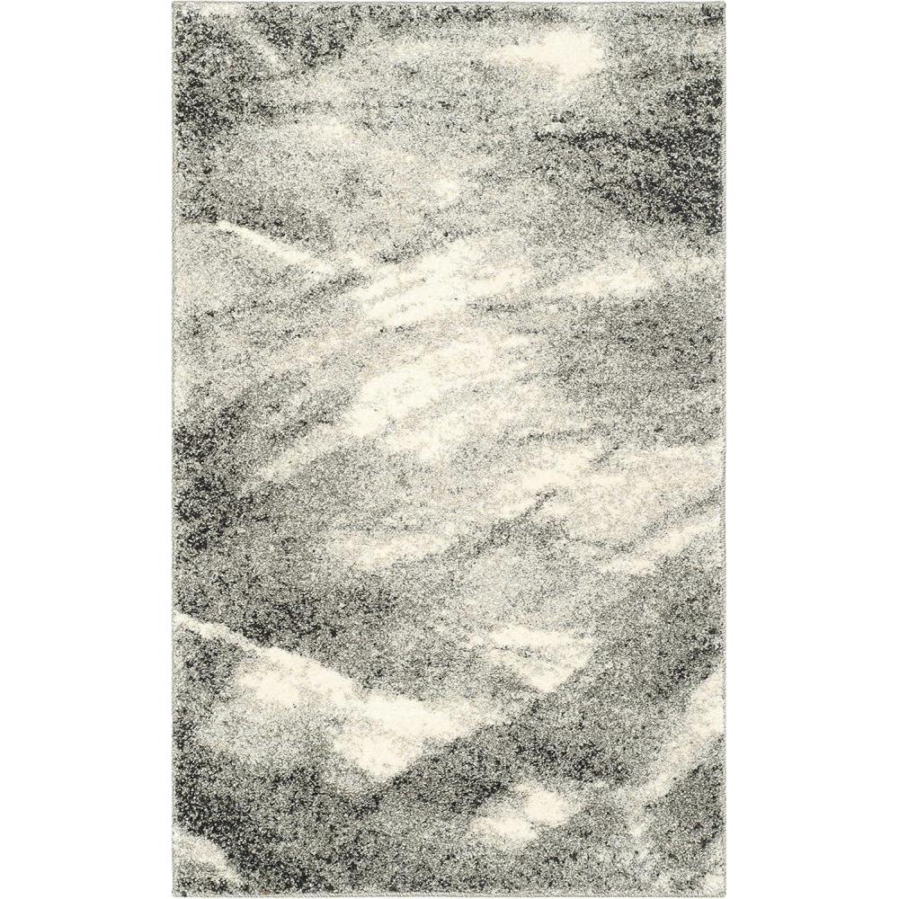 image:imageSAFAVIEH Retro Collection Area Rug  9 x 12 Grey amp Ivory Modern Abstract Design NonShedding amp Easy Care Ideal for High Traffic Areas in Living Room Bedroom RET28918012GreyIvory