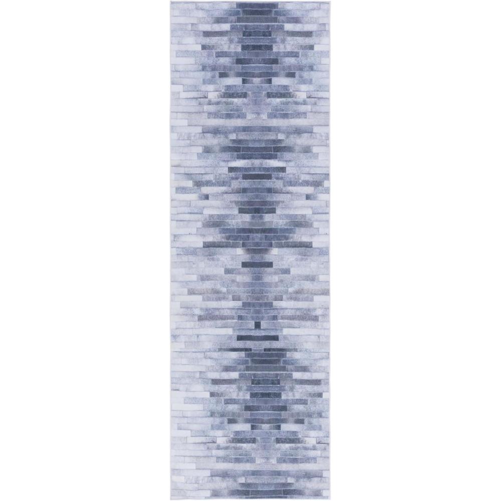 image:imageSAFAVIEH Washable Rug Faux Hide Collection 5 x 8 Light Grey amp Grey Slip Resistant Modern Printed Pattern Ideal for Living Room Bedroom Home Office Dining Space FAH516FLight GreyGrey
