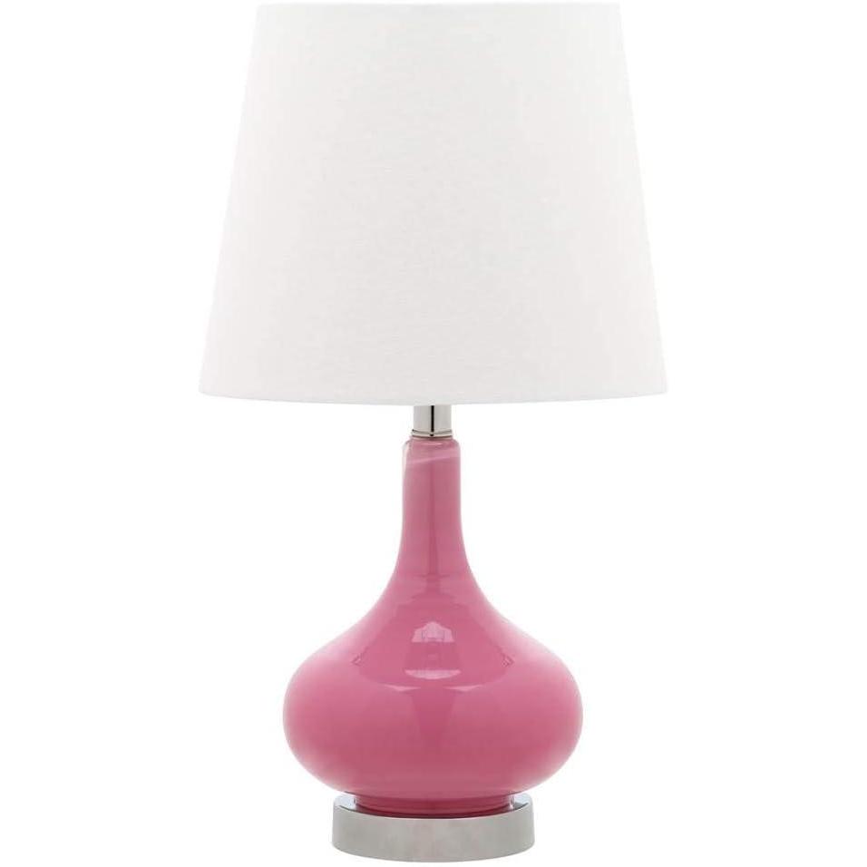 image:imageSafavieh Kids Lighting Collection Amy Orange Gourd 18inch Bedroom Living Room Home Office Desk Nightstand Table Lamp LED Bulb IncludedPink