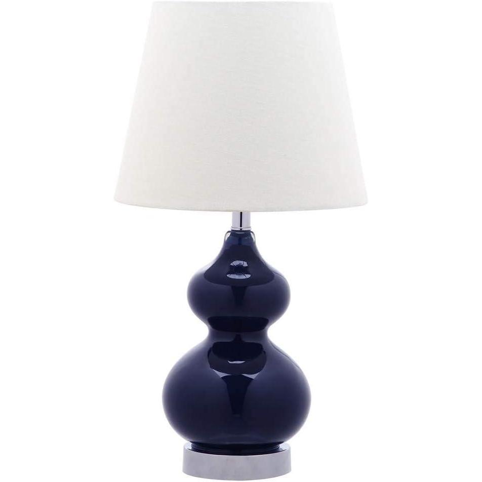 image:imageSafavieh Kids Lighting Collection Eva Navy Double Gourd 19inch Bedroom Living Room Home Office Desk Nightstand Table Lamp LED Bulb IncludedNavy