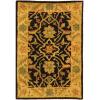 SAFAVIEH Antiquity Collection Area Rug – 5′ x 8′, Ivory, Handmade Traditional Oriental Wool, Ideal for High Traffic Areas in Living Room, Bedroom (AT14A)(Black)