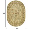 SAFAVIEH Antiquity Collection Area Rug – 5′ x 8′, Ivory, Handmade Traditional Oriental Wool, Ideal for High Traffic Areas in Living Room, Bedroom (AT14A)(Ivory)