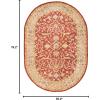 SAFAVIEH Antiquity Collection Area Rug – 5′ x 8′, Ivory, Handmade Traditional Oriental Wool, Ideal for High Traffic Areas in Living Room, Bedroom (AT14A)(Rust)