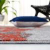 SAFAVIEH Area Rug 8×10 – Adirondack Collection – Large – Grey & Yellow, Modern Abstract Design, Non-Shedding & Easy Cleaning, Ideal for Living Room, Bedroom, Office, Dining Space (ADR134H)(Orange/Grey)