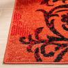SAFAVIEH Area Rug 8×10 – Adirondack Collection – Large – Navy & Silver, Floral Glam Damask Design, Non-Shedding & Easy Cleaning, Ideal for Living Room, Bedroom, Office, Dining Space (ADR114N)(Red / Black)
