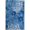 SAFAVIEH Area Rug 8×10 – Adirondack Collection – Large – Navy & Silver, Floral Glam Damask Design, Non-Shedding & Easy Cleaning, Ideal for Living Room, Bedroom, Office, Dining Space (ADR114N)(Light Blue/Dark Blue)