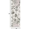 SAFAVIEH Area Rug 8×10 – Adirondack Collection – Large – Navy & Silver, Floral Glam Damask Design, Non-Shedding & Easy Cleaning, Ideal for Living Room, Bedroom, Office, Dining Space (ADR114N)(Ivory/Dark Green)