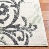 SAFAVIEH Area Rug 8×10 – Adirondack Collection – Large – Navy & Silver, Floral Glam Damask Design, Non-Shedding & Easy Cleaning, Ideal for Living Room, Bedroom, Office, Dining Space (ADR114N)(Ivory/Green)