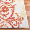 SAFAVIEH Area Rug 8×10 – Adirondack Collection – Large – Navy & Silver, Floral Glam Damask Design, Non-Shedding & Easy Cleaning, Ideal for Living Room, Bedroom, Office, Dining Space (ADR114N)(Grey/Gold)