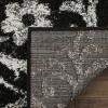 SAFAVIEH Area Rug 8×10 – Adirondack Collection – Large – Navy & Silver, Floral Glam Damask Design, Non-Shedding & Easy Cleaning, Ideal for Living Room, Bedroom, Office, Dining Space (ADR114N)(Black/Silver)