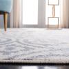 SAFAVIEH Area Rug 8×10 – Adirondack Collection – Large – Navy & Silver, Floral Glam Damask Design, Non-Shedding & Easy Cleaning, Ideal for Living Room, Bedroom, Office, Dining Space (ADR114N)(Ivory/Grey)