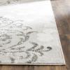 SAFAVIEH Area Rug 8×10 – Adirondack Collection – Large – Navy & Silver, Floral Glam Damask Design, Non-Shedding & Easy Cleaning, Ideal for Living Room, Bedroom, Office, Dining Space (ADR114N)(Silver/Ivory)