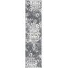 SAFAVIEH Area Rug 8×10 – Adirondack Collection – Large – Navy & Silver, Floral Glam Damask Design, Non-Shedding & Easy Cleaning, Ideal for Living Room, Bedroom, Office, Dining Space (ADR114N)(Charcoal/Ivory)