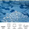 SAFAVIEH Area Rug 8×10 – Adirondack Collection – Large – Navy & Silver, Floral Glam Damask Design, Non-Shedding & Easy Cleaning, Ideal for Living Room, Bedroom, Office, Dining Space (ADR114N)(Light Blue/Dark Blue)