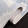 SAFAVIEH Area Rug 8×10 – Adirondack Collection – Large – Navy & Silver, Floral Glam Damask Design, Non-Shedding & Easy Cleaning, Ideal for Living Room, Bedroom, Office, Dining Space (ADR114N)(Ivory/Blue)