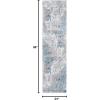 SAFAVIEH Area Rug 8×10 – Aston Collection – Large – Grey & Blue, Modern Abstract Design, Non-Shedding & Easy Cleaning, Ideal for Living Room, Bedroom, Office, Dining Space (ASN708F)(Grey/Blue)