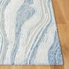 SAFAVIEH Area Rug 8×10 – Fifth Avenue Collection – Large – Beige & Ivory, Handmade Wool, Mid-Century Modern Design, Ideal for Living Room, Bedroom, Office, Dining Space (FTV121B)(Blue/Ivory)