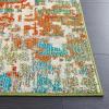 SAFAVIEH Area Rug 8×10 – Madison Collection – Large – Blue & Green, Modern Abstract Design, Non-Shedding & Easy Cleaning, Ideal for Living Room, Bedroom, Office, Dining Space (MAD469A)(Sage/Rust)